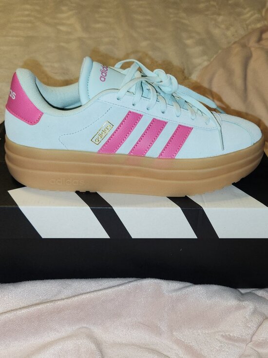 Adidas Shoes - Adidas VL Court Bold - Mint/Pink - 7.5 Women